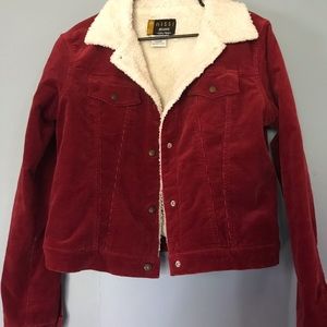 Red Corduroy Jacket Size XL
